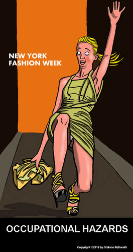Cartoon: Supermodels (medium) by perugino tagged fashion,models,couture,catwalk