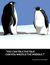 Cartoon: Penguin confrontation (small) by perugino tagged penguins,animals