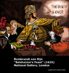 Cartoon: Rembrandt (small) by perugino tagged art history painting renaissance rembrandt
