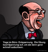 Cartoon: Yoga im Büro (small) by perugino tagged work,office,bureaucracy,corporation,employment