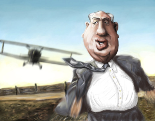 Cartoon: Alfred Hitchcock 2 (medium) by doodleart tagged alfred,hitchcock,movies,celebrity,director