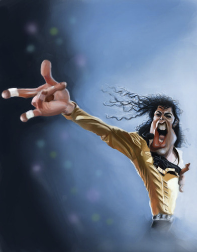 Cartoon: Michael Jackson (medium) by doodleart tagged michael,jackson