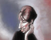 Cartoon: Barbara Streisand (small) by doodleart tagged celebrity actress singer