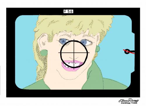 Cartoon: Target Diana (medium) by JohnnyCartoons tagged princess,diana,paparazzi