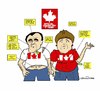 Cartoon: Canada T-Shirt (small) by JohnnyCartoons tagged canada