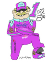 Cartoon: Ladies Man (small) by JohnnyCartoons tagged nascar,driver,sponsors,advertising