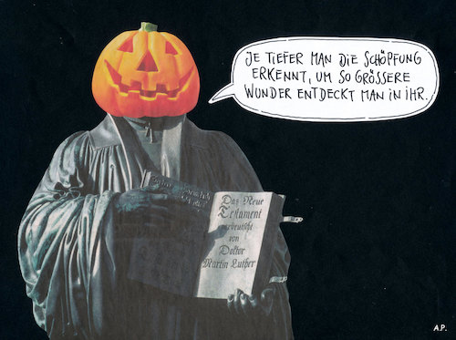 Cartoon: 31. oktober 2017 (medium) by Andreas Prüstel tagged reformationstag,reformation,luther,zitat,halloween,cartoon,karikatur,collage,andreas,pruestel,reformationstag,reformation,luther,zitat,halloween,cartoon,karikatur,collage,andreas,pruestel