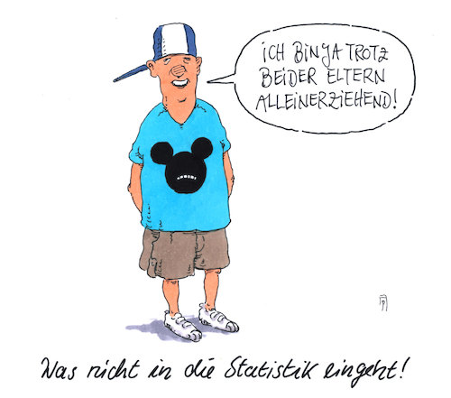 Cartoon: allein (medium) by Andreas Prüstel tagged alleinerziehende,eltern,selbsterziehung,statistik,cartoon,karikatur,andreas,pruestel,alleinerziehende,eltern,selbsterziehung,statistik,cartoon,karikatur,andreas,pruestel