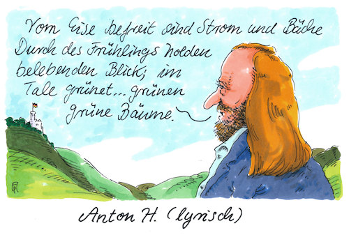 Cartoon: anton lyrisch (medium) by Andreas Prüstel tagged grüne,parteitag,umfragewerte,anton,hofreiter,goethe,faust,osterspaziergang,cartoon,karikatur,andreas,pruestel,grüne,parteitag,umfragewerte,anton,hofreiter,goethe,faust,osterspaziergang,cartoon,karikatur,andreas,pruestel