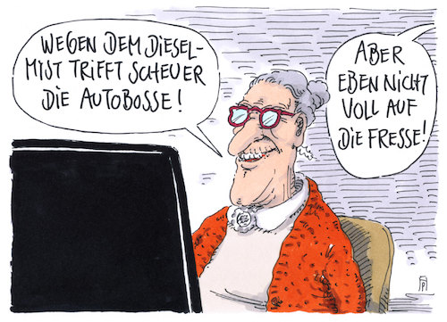 Cartoon: autobosse (medium) by Andreas Prüstel tagged dieselskandal,nachrüstungen,verkehrsminister,scheuer,autobosse,cartoon,karikatur,andreas,pruestel,dieselskandal,nachrüstungen,verkehrsminister,scheuer,autobosse,cartoon,karikatur,andreas,pruestel