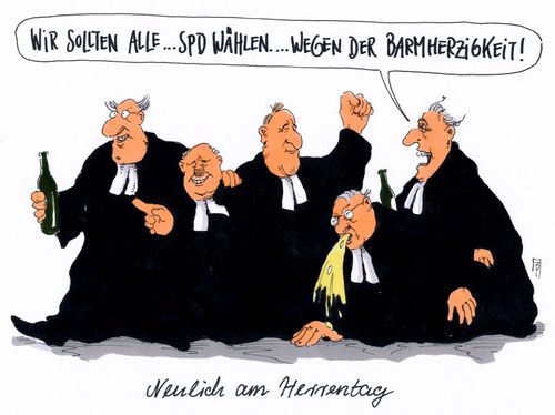 Cartoon: barmherzigkeit (medium) by Andreas Prüstel tagged spd,umfragewerte,niedergang,wahlen,pastoren,herrentag,barmherzigkeit,nächstenliebe,cartoon,karikatur,andreas,pruestel,spd,umfragewerte,niedergang,wahlen,pastoren,herrentag,barmherzigkeit,nächstenliebe,cartoon,karikatur,andreas,pruestel