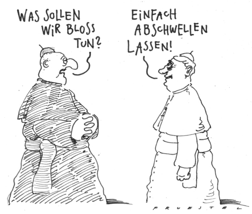 Cartoon: beratung (medium) by Andreas Prüstel tagged papst,vatikan,katholische,kirche,mißbrauch,vatikan,katholische kirche,mißbrauch,missbrauch,religion,skandal,ratzinger,katholische,kirche