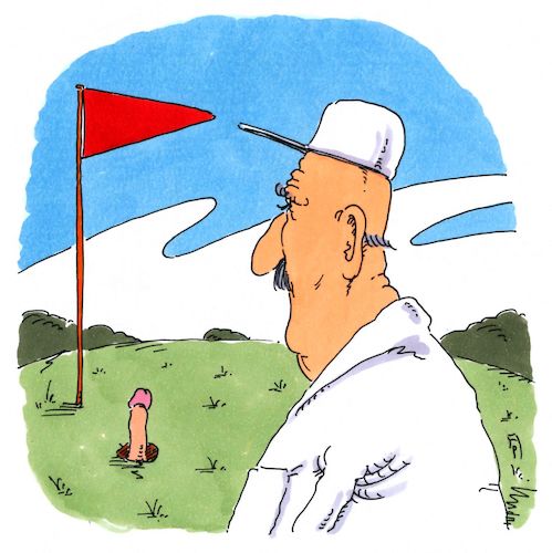Cartoon: besetzt (medium) by Andreas Prüstel tagged golf,golfer,golfplatzloch,cartoon,karikatur,andreas,pruestel,golf,golfer,golfplatzloch,cartoon,karikatur,andreas,pruestel