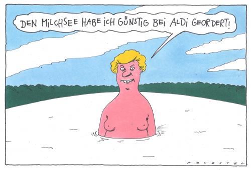 Cartoon: billigmilch (medium) by Andreas Prüstel tagged milchpreis,cartoon,cartoons,milch,preise,milchpreise,aldi,einkaufen,handel,verkauf,supermarkt,günstig,teuer,gelf,wirtschaft,landwirtschaft,agrarwirtschaft,milchpreis,lebensmittel