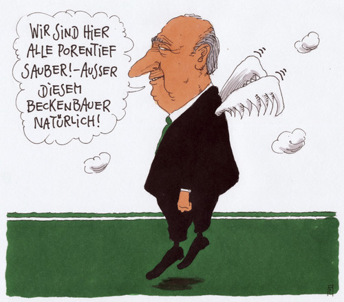 Cartoon: blatterfifa (medium) by Andreas Prüstel tagged joseph,blatter,fifa,fifapräsident,korruption,franz,beckenbauer,stadionverbot,fußballweltmeisterschaft,brasilien,cartoon,karikatur,andreas,pruestel,joseph,blatter,fifa,fifapräsident,korruption,franz,beckenbauer,stadionverbot,fußballweltmeisterschaft,brasilien,cartoon,karikatur,andreas,pruestel