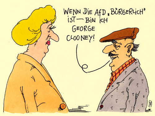 Cartoon: bürgerlich (medium) by Andreas Prüstel tagged afd,landtagswahlen,wahlerfolg,bürgerlich,rechtsradikal,rechtsextrem,vergleich,george,clooney,cartoon,karikatur,andreas,pruestel,afd,landtagswahlen,wahlerfolg,bürgerlich,rechtsradikal,rechtsextrem,vergleich,george,clooney,cartoon,karikatur,andreas,pruestel