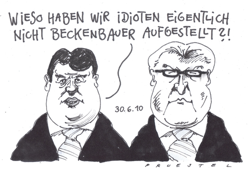 Cartoon: BupräWahl (medium) by Andreas Prüstel tagged bundespräsidentenwahl,spd,kandidat,gabriel,steinmeier,bundespräsidentenwahl,spd,kandidat,gabriel,steinmeier