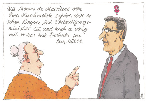 Cartoon: de maiziere (medium) by Andreas Prüstel tagged verteidigungsminister,thomas,de,maiziere,drohnenskandal,eurohawk,steuergeldverschwendung,informationsfluß,cartoon,karikatur,andreas,pruestel,verteidigungsminister,thomas,de,maiziere,drohnenskandal,eurohawk,steuergeldverschwendung,informationsfluß,cartoon,karikatur,andreas,pruestel