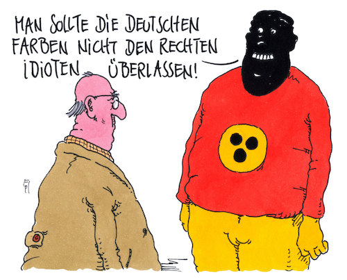 Cartoon: deutsche farben (medium) by Andreas Prüstel tagged schwarz,rot,gold,deutsche,farben,nationalisten,rechtspopulisten,rechtsradikale,cartoon,karikatur,andreas,pruestel,schwarz,rot,gold,deutsche,farben,nationalisten,rechtspopulisten,rechtsradikale,cartoon,karikatur,andreas,pruestel