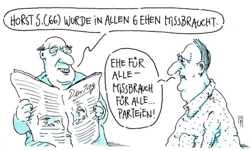 Cartoon: ehemißbrauch (medium) by Andreas Prüstel tagged ehe,für,alle,homoehe,parteien,bundestagswahl,cartoon,karikatur,andreas,pruestel,ehe,für,alle,homoehe,parteien,bundestagswahl,cartoon,karikatur,andreas,pruestel