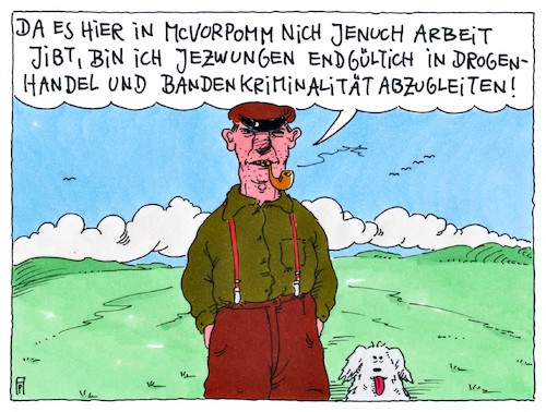 Cartoon: einheitsbericht (medium) by Andreas Prüstel tagged bericht,zur,deutschen,einheit,ostdeutschland,mecklenburg,vorpommern,arbeitsplätze,industrieansiedlungen,bevölkerungsschwund,unterversorgung,abwanderung,cartoon,karikatur,andreas,pruestel,bericht,zur,deutschen,einheit,ostdeutschland,mecklenburg,vorpommern,arbeitsplätze,industrieansiedlungen,bevölkerungsschwund,unterversorgung,abwanderung,cartoon,karikatur,andreas,pruestel