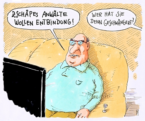 Cartoon: entbindung (medium) by Andreas Prüstel tagged nsu,prozess,beate,zschäpe,anwälte,heer,sturm,stahl,neonazis,rechtsradikale,terror,cartoon,karikatur,andreas,pruestel,nsu,prozess,beate,zschäpe,anwälte,heer,sturm,stahl,neonazis,rechtsradikale,terror,cartoon,karikatur,andreas,pruestel