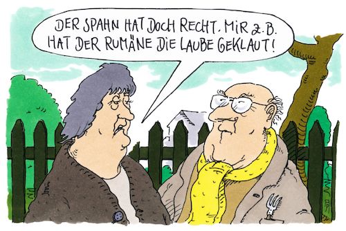 Cartoon: entlaubt (medium) by Andreas Prüstel tagged jens,spahn,recht,und,ordnung,kriminalität,osteuropäer,rumänien,laube,cartoon,karikatur,andreas,pruestel,jens,spahn,recht,und,ordnung,kriminalität,osteuropäer,rumänien,laube,cartoon,karikatur,andreas,pruestel