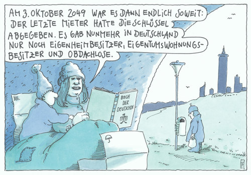 Cartoon: entmietung (medium) by Andreas Prüstel tagged mieter,miete,mietpreis,mieterverdrängung,entmietung,deutschland,stadt,eigentumswohnung,eigenheim,obdachlosigkeit,cartoon,karikatur,andreas,pruestel,mieter,miete,mietpreis,mieterverdrängung,entmietung,deutschland,stadt,eigentumswohnung,eigenheim,obdachlosigkeit,cartoon,karikatur,andreas,pruestel