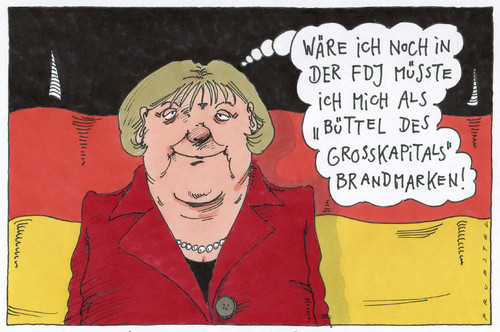 Cartoon: erinnerung (medium) by Andreas Prüstel tagged angela,merkel,bundeskanzlerin,ddr,vergangenheit,jugendorganisation,fdj,sekretär,für,agitation,und,propaganda,cartoon,karikatur,andreas,prüstel,angela,merkel,bundeskanzlerin,ddr,vergangenheit,jugendorganisation,fdj,sekretär,für,agitation,und,propaganda,cartoon,karikatur,andreas,prüstel