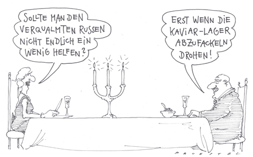 Cartoon: feuer (medium) by Andreas Prüstel tagged brandkatastrophe,russland,hilfe,kaviar,brandkatastrophe,russland,hilfe,kaviar,feuer,katastrophe