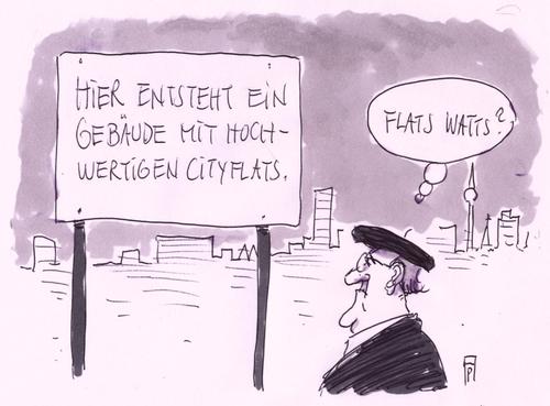 Cartoon: flats batz (medium) by Andreas Prüstel tagged cityflats,neubau,haus,cartoon,karikatur,andreas,pruestel,cityflats,neubau,haus,cartoon,karikatur,andreas,pruestel