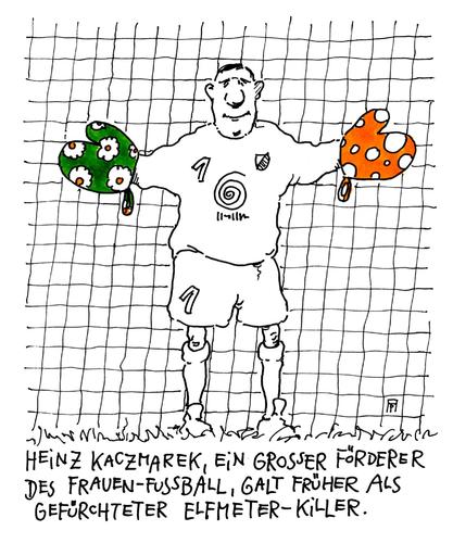 Cartoon: frauenfußball (medium) by Andreas Prüstel tagged fußball,frauenfußball,torhüter,torwart,förderer,cartoon,karikatur,andreas,pruestel,fußball,frauenfußball,torhüter,torwart,förderer,cartoon,karikatur,andreas,pruestel