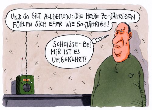 Cartoon: fühlalter (medium) by Andreas Prüstel tagged rente,mit,siebzig,senioren,gefühltes,alter,cartoon,karikatur,andreas,pruestel,rente,mit,siebzig,senioren,gefühltes,alter,cartoon,karikatur,andreas,pruestel