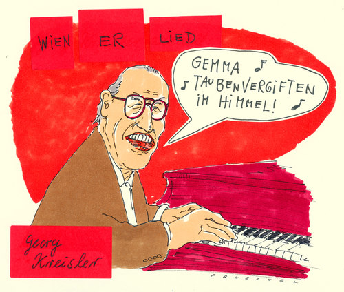 Cartoon: Georg Kreisler (medium) by Andreas Prüstel tagged georgkreisler,wienerlied,kabarett,wien,österreich,georg kreisler,wienerlied,kabarett,wien,österreich,georg,kreisler