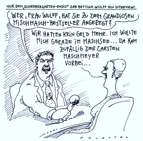 Cartoon: grobmaschig (medium) by Andreas Prüstel tagged prüstel,andreas,karikatur,cartoon,maschmeyer,carsten,buchpublikation,klüngel,hannover,maschsee,ehrensold,wulff,bettina,bettina,wulff,expräsidentengattin,ehrensold,buchpublikation,bestseller,maschsee,hannover,klüngel,casten,maschmeyer,cartoon,karikatur,andreas,prüstel