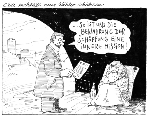 Cartoon: hauptsache wahlfähig (medium) by Andreas Prüstel tagged cdu,wählerschichten,cdu,wählerschichten,partei,parteien,wahl,wähler