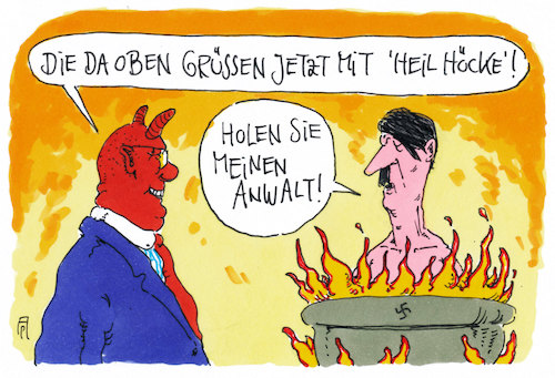 Cartoon: HH (medium) by Andreas Prüstel tagged björn,höcke,afd,parteiausschlußverfahren,nationalsozialismus,hitler,hitlergruß,cartoon,karikatur,andreas,pruestel,björn,höcke,afd,parteiausschlußverfahren,nationalsozialismus,hitler,hitlergruß,cartoon,karikatur,andreas,pruestel