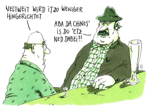 Cartoon: hinrichtungen (medium) by Andreas Prüstel tagged hinrichtungszahlen,weltweit,ohne,china,amnesty,international,cartoon,karikatur,andreas,pruestel,hinrichtungszahlen,weltweit,ohne,china,amnesty,international,cartoon,karikatur,andreas,pruestel