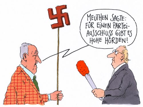 Cartoon: hohe hürden (medium) by Andreas Prüstel tagged afd,parteiausschlußverfahren,höcke,gauland,meuthen,cartoon,karikatur,andreas,pruestel,afd,parteiausschlußverfahren,höcke,gauland,meuthen,cartoon,karikatur,andreas,pruestel