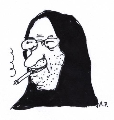 Cartoon: ich by ich (medium) by Andreas Prüstel tagged selbst,portraikarikatur,ich