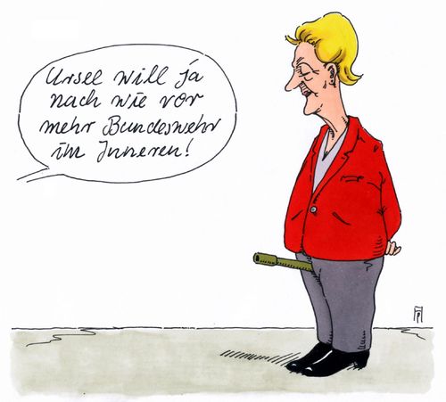 Cartoon: im inneren (medium) by Andreas Prüstel tagged andreas,karikatur,cartoon,leyen,der,von,ursula,bundewehreinsatz,terror,pruestel,terror,bundewehreinsatz,ursula,von,der,leyen,cartoon,karikatur,andreas,pruestel