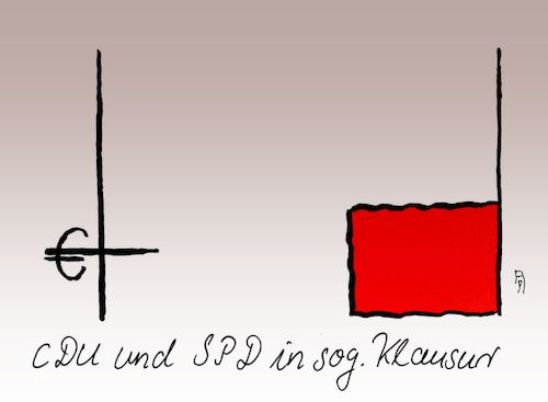 Cartoon: in klausur (medium) by Andreas Prüstel tagged cdu,spd,klausur,markenkern,erneuerung,cartoon,karikatur,andreas,pruestel,cdu,spd,klausur,markenkern,erneuerung,cartoon,karikatur,andreas,pruestel