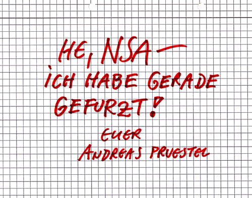 Cartoon: ja auch wichtig! (medium) by Andreas Prüstel tagged nsa,geheimdienst,usa,cartoon,andreas,pruestel,nsa,geheimdienst,usa,cartoon,andreas,pruestel