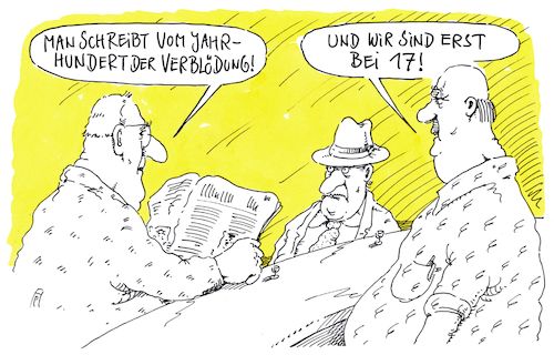 Cartoon: jahrhundert (medium) by Andreas Prüstel tagged jahrhundert,verblödung,fakenews,verschwörungstheorien,cartoon,karikatur,andreas,pruestel,jahrhundert,verblödung,fakenews,verschwörungstheorien,cartoon,karikatur,andreas,pruestel