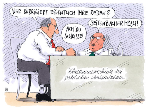 Cartoon: klassenunterschiede (medium) by Andreas Prüstel tagged niedersachsen,ministerpräsident,weil,spd,abgasaffäre,volkswagenkonzern,redekorrekturen,seitenbacher,müsli,cartoon,karikatur,andreas,pruestel,niedersachsen,ministerpräsident,weil,spd,abgasaffäre,volkswagenkonzern,redekorrekturen,seitenbacher,müsli,cartoon,karikatur,andreas,pruestel