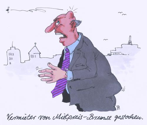 Cartoon: mietpreisbremse (medium) by Andreas Prüstel tagged miete,mietpreis,mietpreisbremse,vermieter,wohnungsmiete,bremse,bremsenstich,cartoon,karikatur,andreas,pruestel,miete,mietpreis,mietpreisbremse,vermieter,wohnungsmiete,bremse,bremsenstich,cartoon,karikatur,andreas,pruestel