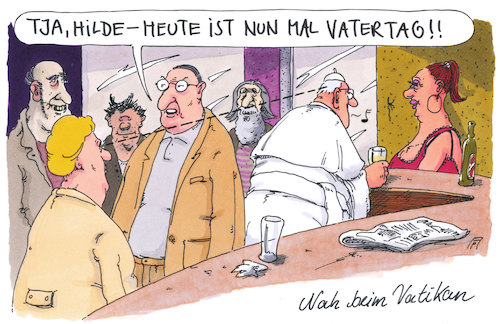 Cartoon: nah beim vatikan (medium) by Andreas Prüstel tagged vatertag,herrentag,christi,himmelfahrt,papst,franziskus,cartoon,karikatur,andreas,pruestel,vatertag,herrentag,christi,himmelfahrt,papst,franziskus,cartoon,karikatur,andreas,pruestel