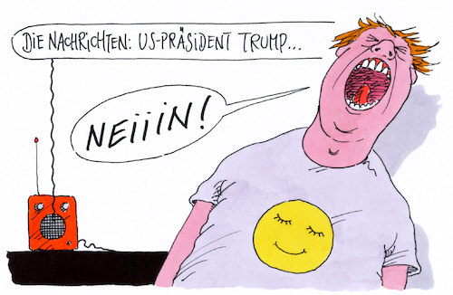 Cartoon: neiiin! (medium) by Andreas Prüstel tagged usa,trump,nachrichten,überdruß,cartoon,karikatur,andreas,pruestel,usa,trump,nachrichten,überdruß,cartoon,karikatur,andreas,pruestel