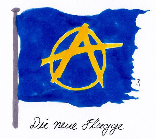 Cartoon: neue flagge (medium) by Andreas Prüstel tagged eu,europa,zerfall,anarchie,flagge,cartoon,karikatur,andreas,pruestel,eu,europa,zerfall,anarchie,flagge,cartoon,karikatur,andreas,pruestel