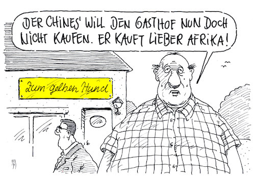 Cartoon: nichtkauf (medium) by Andreas Prüstel tagged china,afrika,expansionspolitik,wirtschaft,kredite,verschuldung,cartoon,karikatur,andreas,pruestel,china,afrika,expansionspolitik,wirtschaft,kredite,verschuldung,cartoon,karikatur,andreas,pruestel